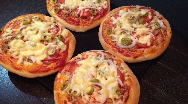 Mini pizza z listového těsta